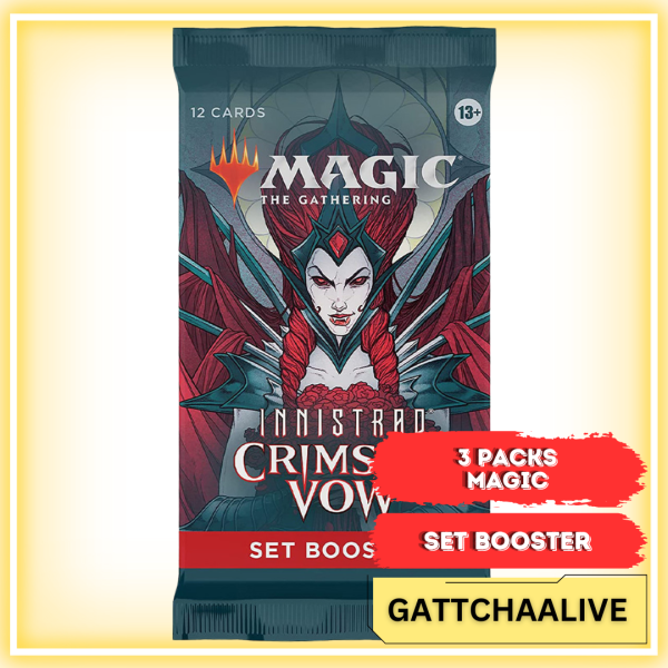 MTG Innistrad Crimson Vow Set Booster (3 Packs)