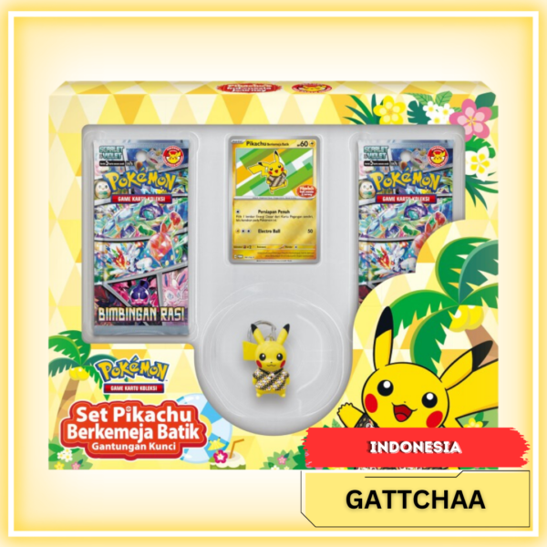 Pokemon Indonesia Pikachu Berkemeja Batik Gantungan Kunci